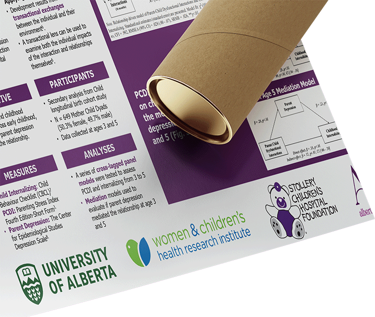 University of Alberta (Edmonton) Paper & Fabric Research Poster
